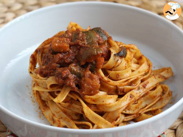 Tagliatelle med zucchiniragout, en vegetarisk förrätt som alla älskar! - foto 4