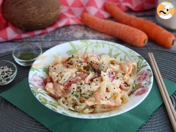 Thai Pasta (kokosnötsnudlar med räkor och grönsaker)