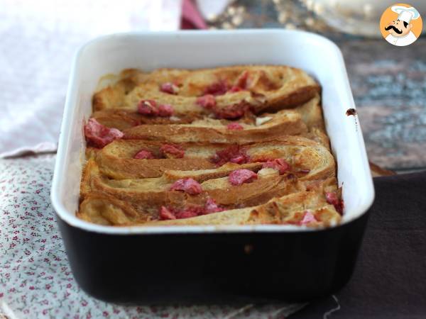 Ugnsbakad rostat bröd med rosa pralintopping, ett ultra-gourmetrecept - foto 5