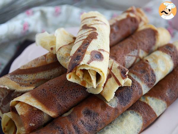 Vanilj- och chokladmarmorerade crepes - foto 2