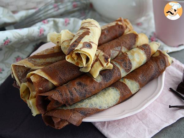 Vanilj- och chokladmarmorerade crepes - foto 4