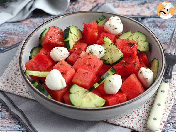 Vattenmelon- och gurksallad - foto 2