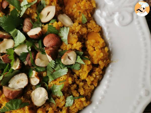 Vegetarisk risotto med quinoa, butternut, hasselnötter och koriander - Quinotto - foto 2