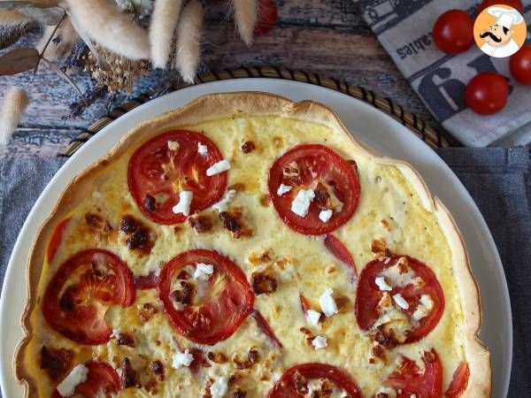 Vegetarisk tomat- och fetaquiche, perfekt att ta med på picknicken! - foto 5