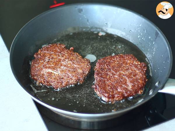 Vegetariska biffar med röda bönor