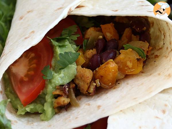 Vegetariska fajitas med texturerat sojaprotein - foto 2