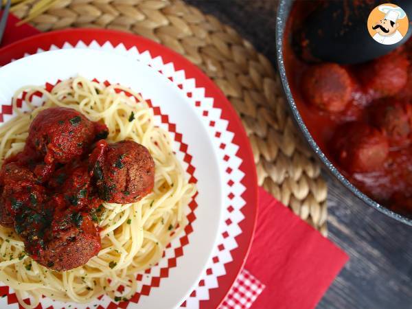 Vegetariska köttbullar av seitan med tomatsås - foto 2