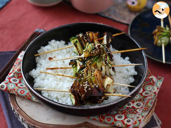 Zucchinikebab med en god, kryddig asiatisk sås - foto 4